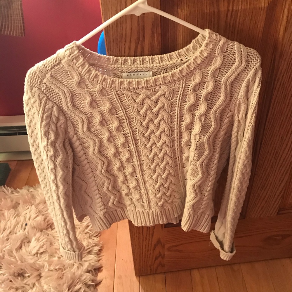 Cream cropped sweater